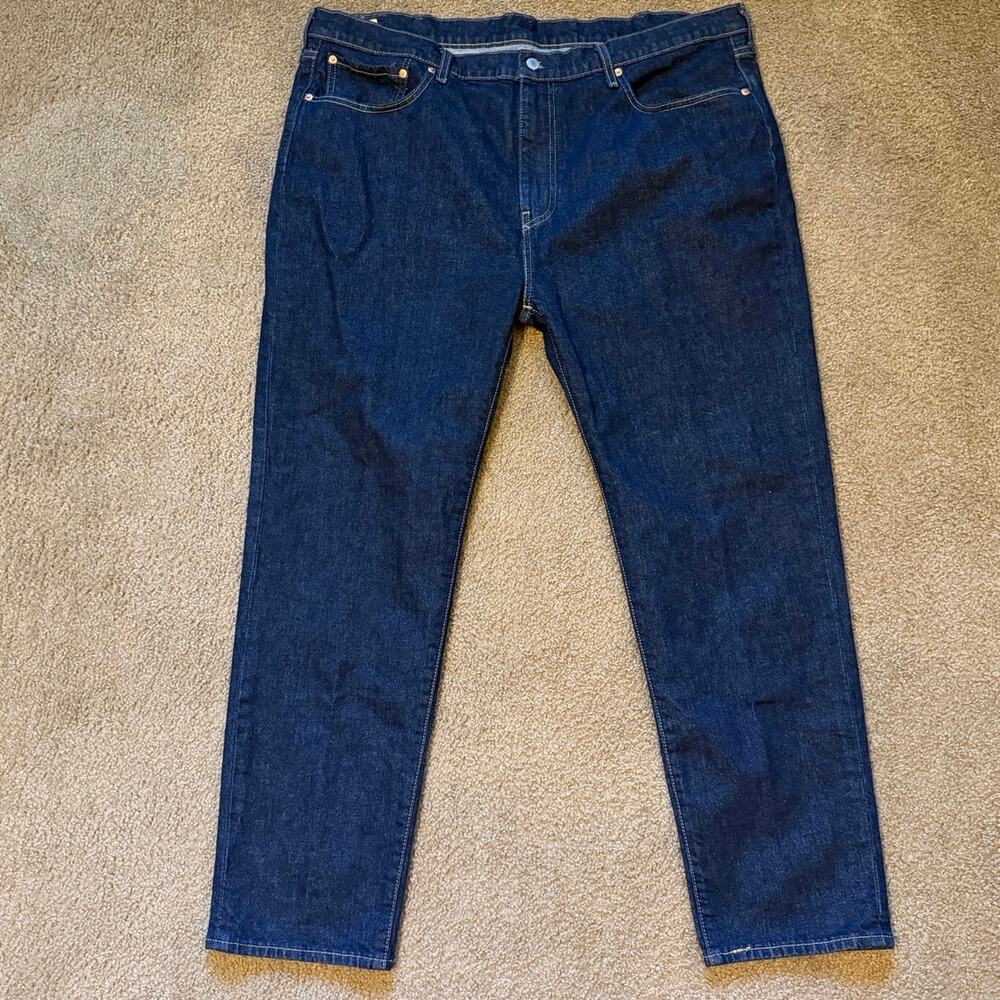 Levi's Premium 512 Slim Taper Jeans Men's W46 L32 Dark Wash Blue Big E 2024
